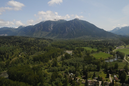 View of North Bend and Mt Si